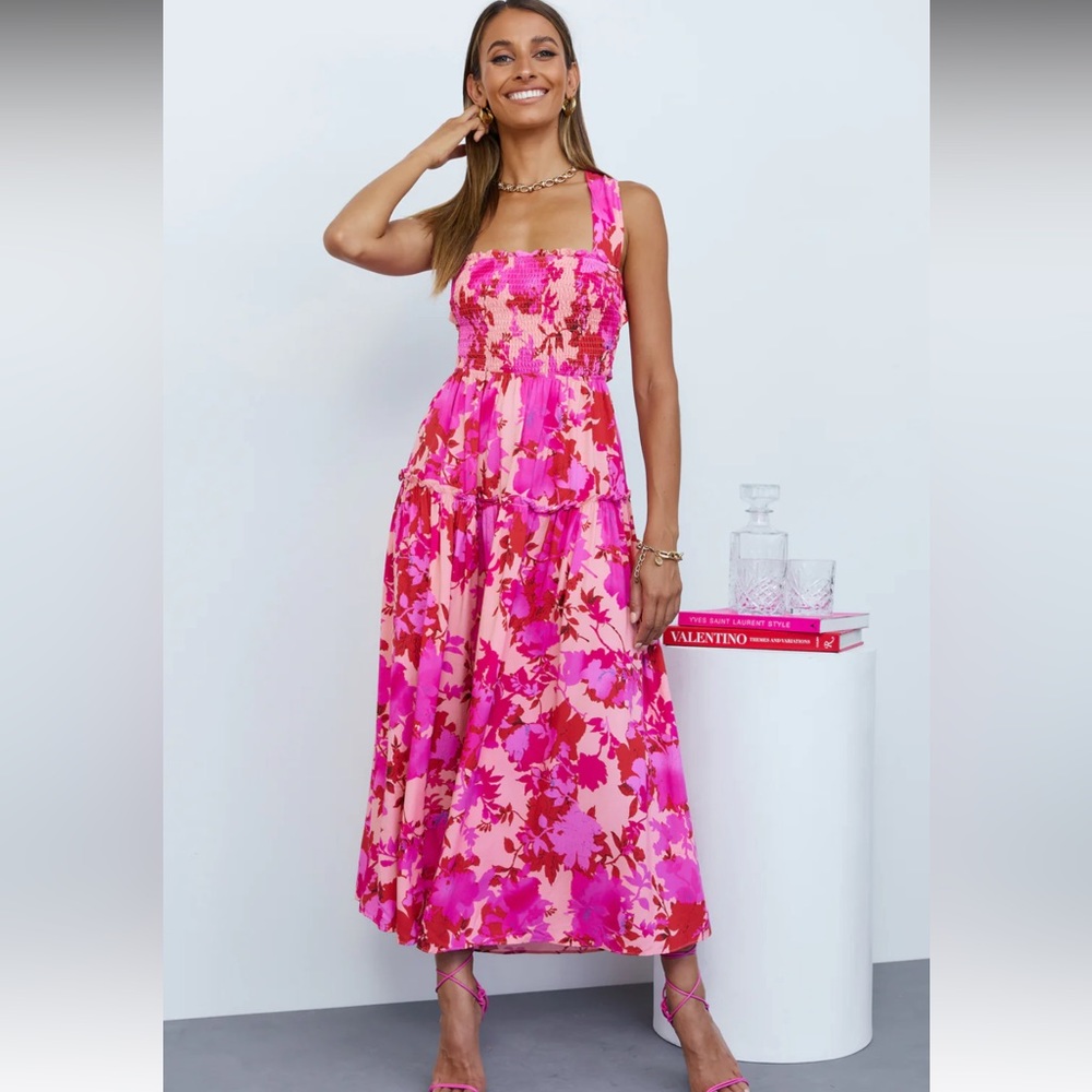 HELLO MOLLY Wander to the Sun Midi Dress